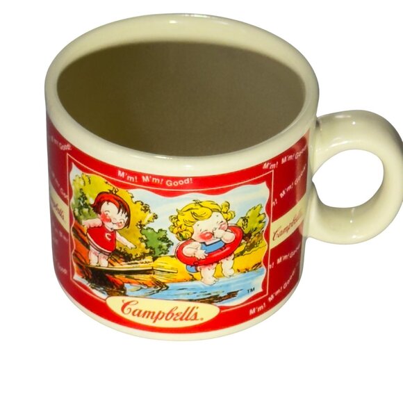 Set Of 2 Campbells Houston Harvest Ceramic Kids Mugs Vintage 1998 - Picture 4 of 11